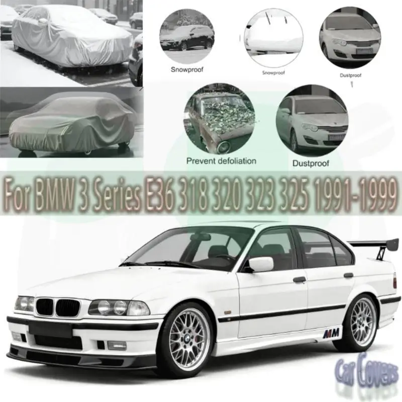 Для наружной защиты, водонепроницаемый пылезащитный снежный чехол, солнцезащитный козырек для BMW 3 серии E36, автомобильные чехлы
Для наружной защиты, водонепроницаемый пылезащитный снежный чехол, солнцезащитный козырек для BMW 3 серии E36, автомобильные чехлы