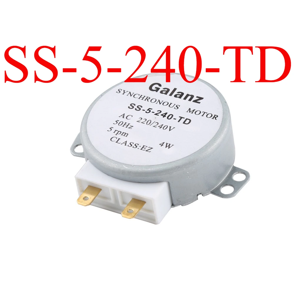 Original SS-5-240-TD Microwave Oven Synchronous Motor Rotary Tray Motor 220V 4W GAL-5-240-TD Semicircular Axis
Original SS-5-240-TD Microwave Oven Synchronous Motor Rotary Tray Motor 220V 4W GAL-5-240-TD Semicircular Axis