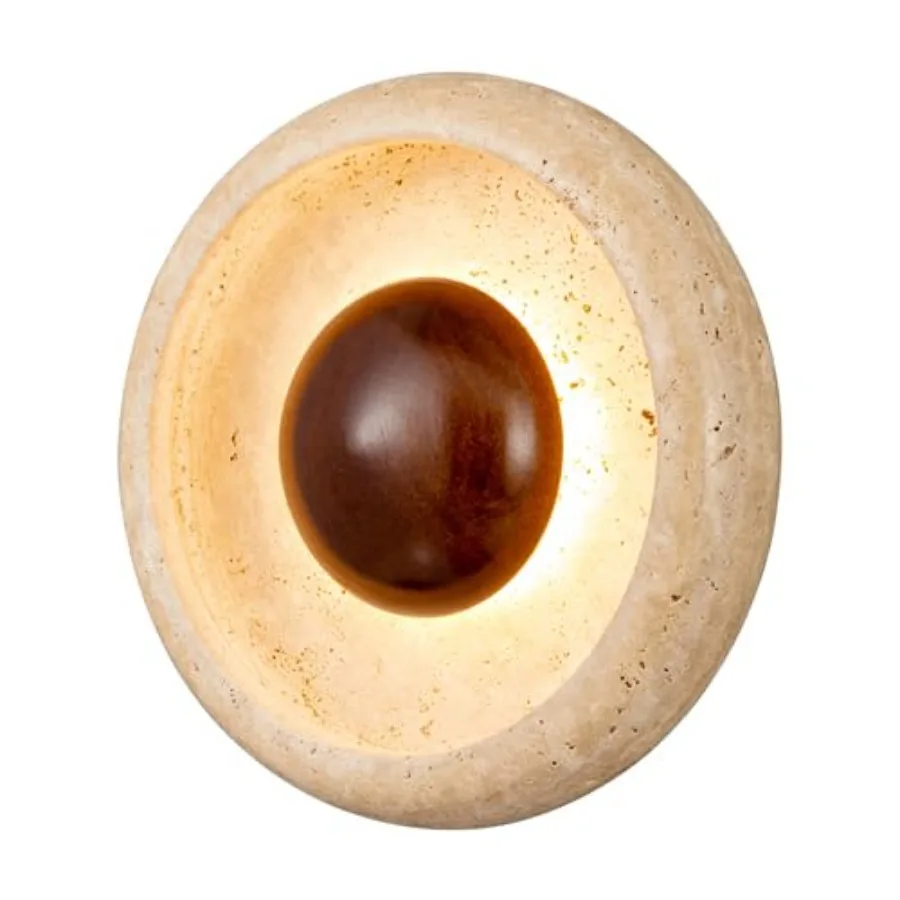 Minimalist Round Yellow Travertine Wood Wall Sconce, Industrial Style Wall Light, LED Warm Light Flush Mount Wall Lamp, Living
Minimalist Round Yellow Travertine Wood Wall Sconce, Industrial Style Wall Light, LED Warm Light Flush Mount Wall Lamp, Living