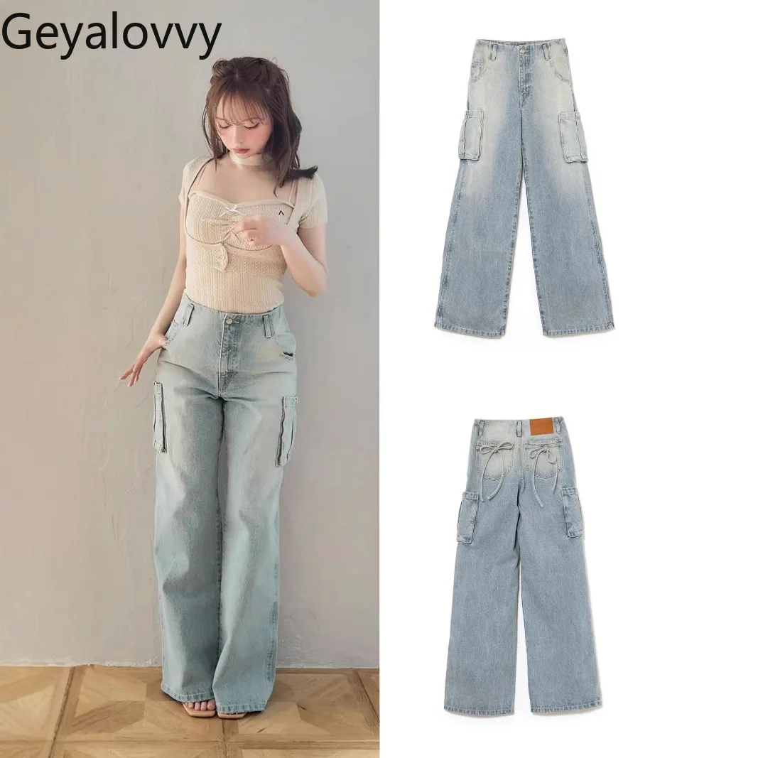 2025 New Spring Autumn Women's Denim Pants Japanese Style Sweet and Cute Girl Loose Wide-leg Jeans Fashion Casual Loose Trousers
2025 New Spring Autumn Women's Denim Pants Japanese Style Sweet and Cute Girl Loose Wide-leg Jeans Fashion Casual Loose Trousers