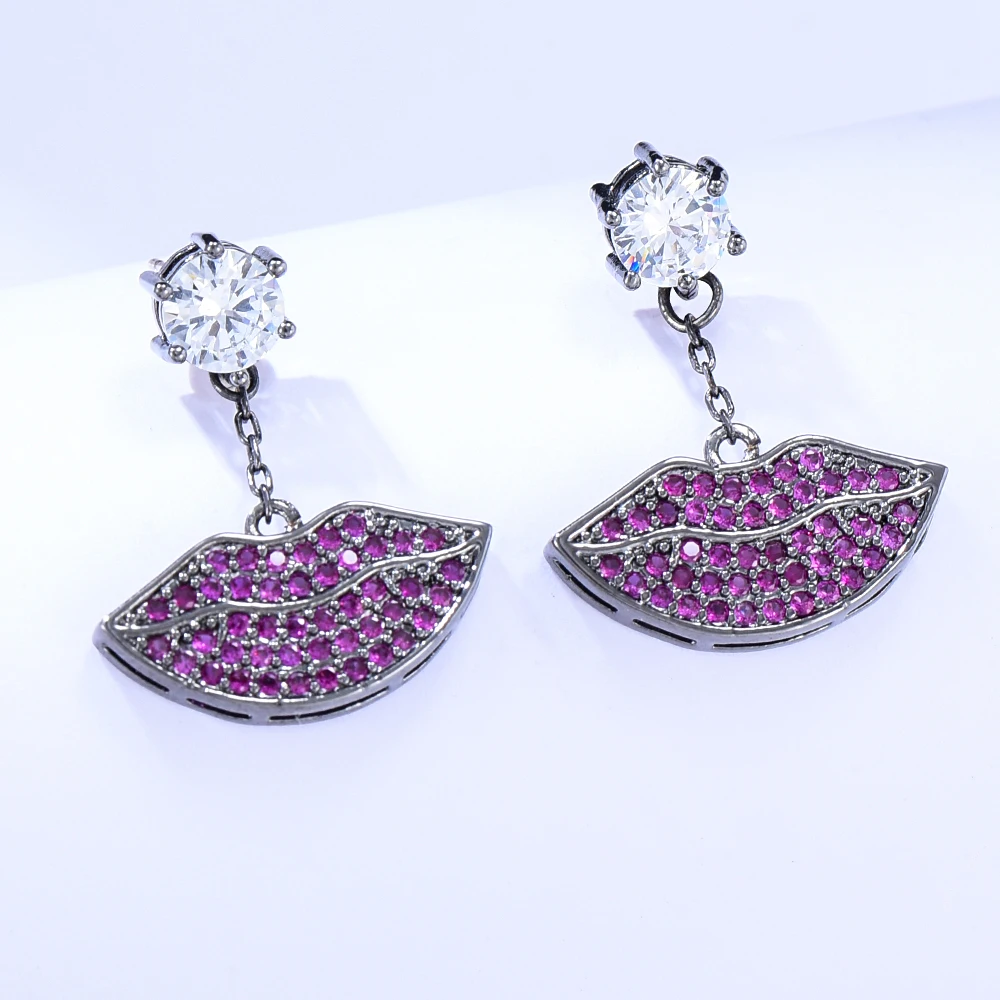 Siscathy African Trendy Lips Pendant Drop Earrings For Women Wedding Party Indian Dubai Bridal Jewelry boucle d'oreille femme
Siscathy African Trendy Lips Pendant Drop Earrings For Women Wedding Party Indian Dubai Bridal Jewelry boucle d'oreille femme