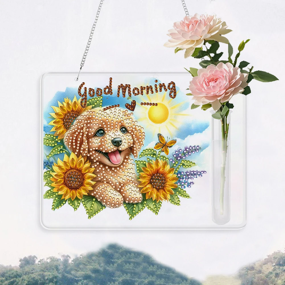 Dog 2D Flat Acrylic Wall Tube Vase Diamond Painting Hanging Ornament Crafts
Dog 2D Flat Acrylic Wall Tube Vase Diamond Painting Hanging Ornament Crafts