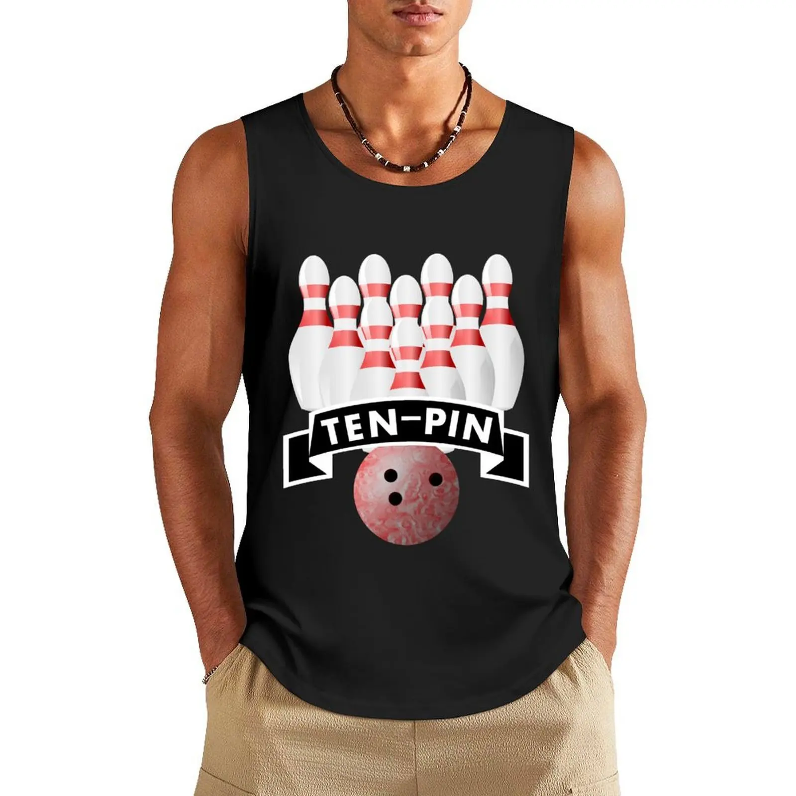 Ten Pin Bowling Tank Top Body man basketball clothing Men's summer clothes t-shirt Men's
Ten Pin Bowling Tank Top Body man basketball clothing Men's summer clothes t-shirt Men's