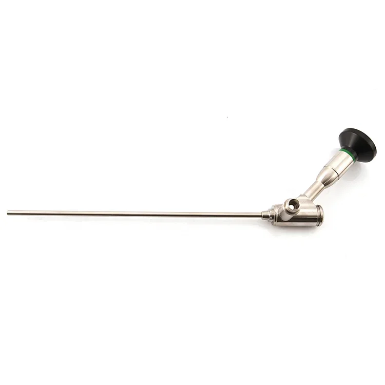 A rigid strabismus laryngoscope 4*185mm 12 degree for laryngeal examination or surgery laryngoscopy
A rigid strabismus laryngoscope 4*185mm 12 degree for laryngeal examination or surgery laryngoscopy