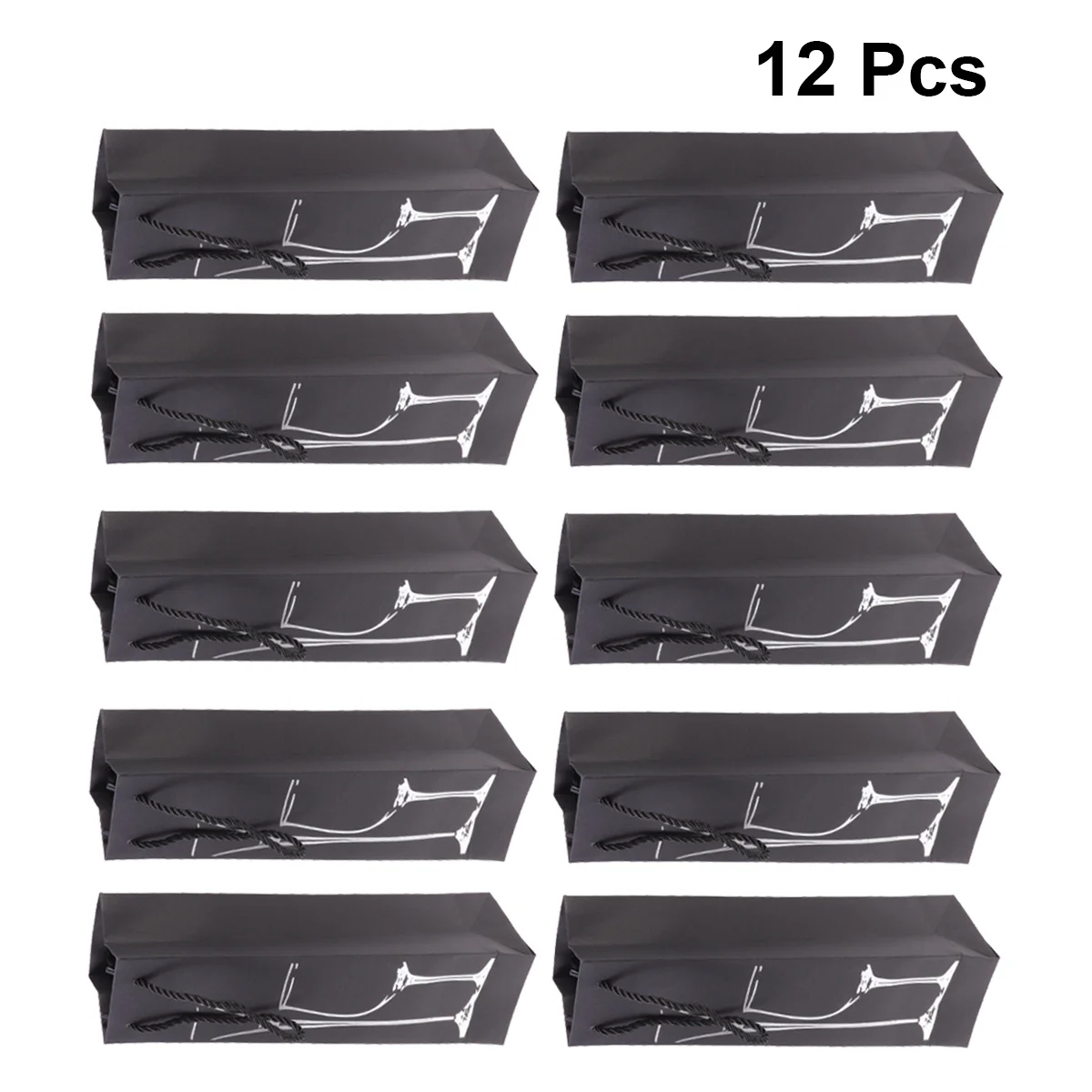 12Pcs Wine Bags Red Gold Stamping Paper Twisted Handle Square Bottom Portable Gift Storage Party Red Wine Bag 
12Pcs Wine Bags Red Gold Stamping Paper Twisted Handle Square Bottom Portable Gift Storage Party Red Wine Bag