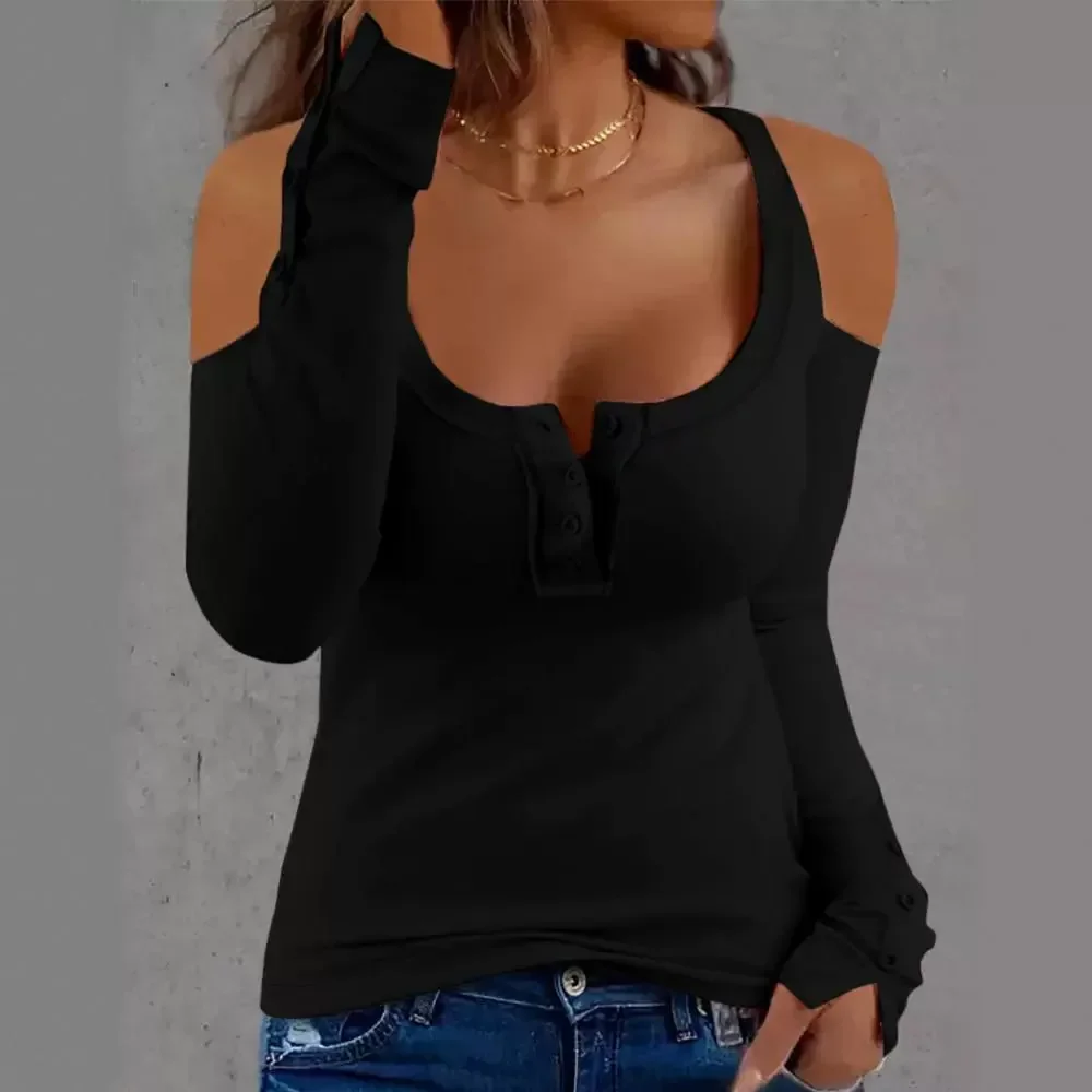 Solid Color Off Shoulder Hollow Out Sexy Fashion Blouse T Shirt Top Summer Women Clothing
Solid Color Off Shoulder Hollow Out Sexy Fashion Blouse T Shirt Top Summer Women Clothing