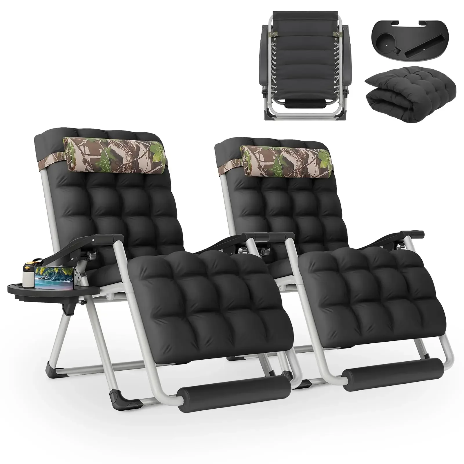 Zero Gravity Outdoor Lounge Chair Set Of 2 With Cushion Reclining Chaise For Patio Beach Garden
Zero Gravity Outdoor Lounge Chair Set Of 2 With Cushion Reclining Chaise For Patio Beach Garden
