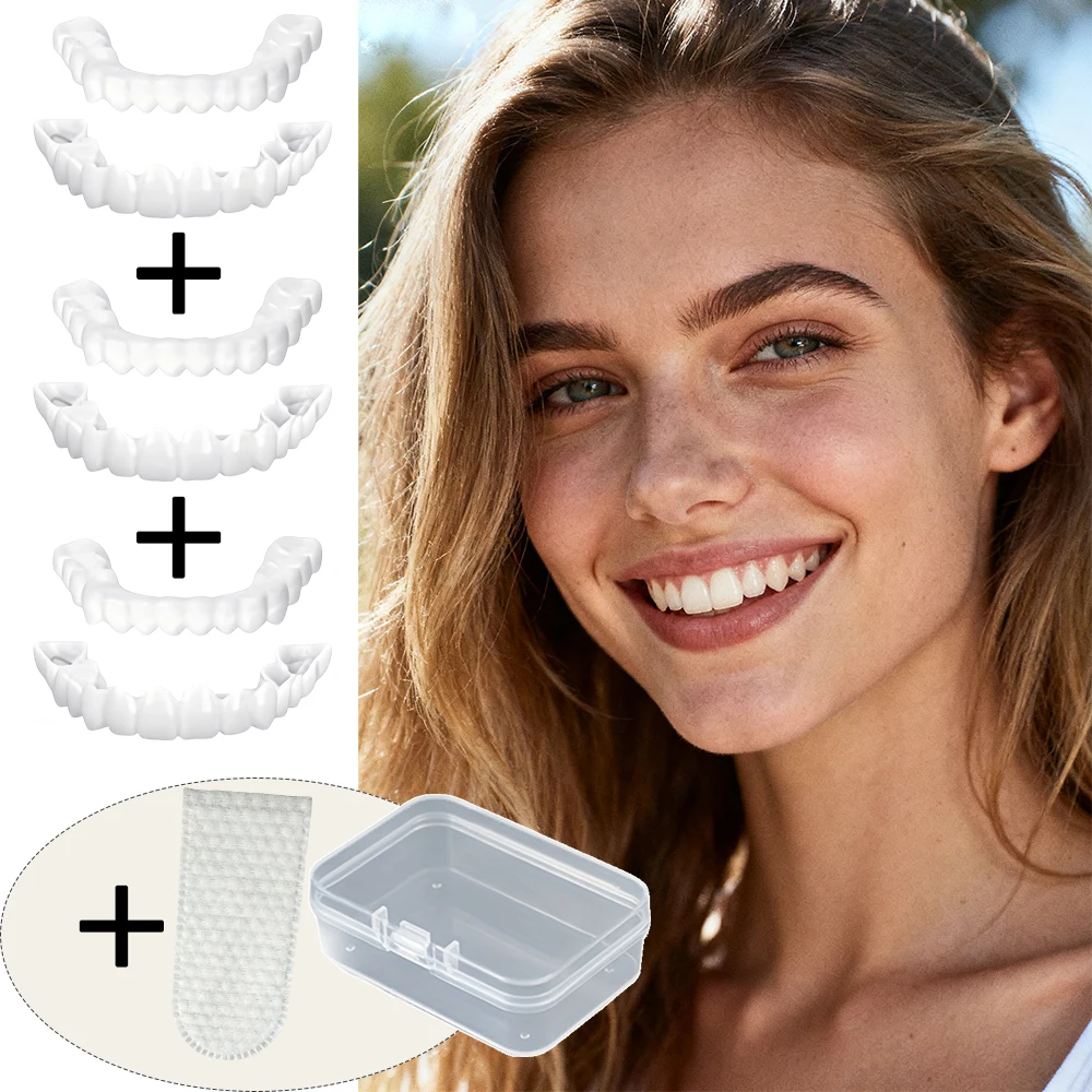 Temporary False Teeth Veneers Reusable Instant Smile High Elastic Adaptive Fits Irregular Teeth H2931
Temporary False Teeth Veneers Reusable Instant Smile High Elastic Adaptive Fits Irregular Teeth H2931