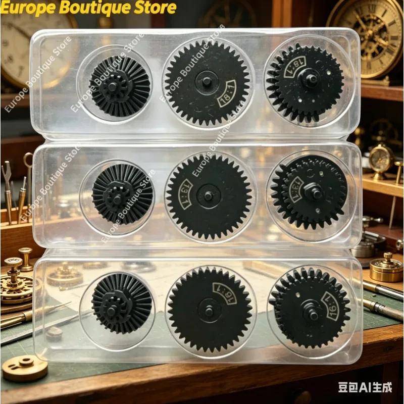 Steel CNC Gear Set 13:1/16:1/18:1 Metal Gears for Ver.2 Gen 8/9/10 AEG Gearbox
Steel CNC Gear Set 13:1/16:1/18:1 Metal Gears for Ver.2 Gen 8/9/10 AEG Gearbox