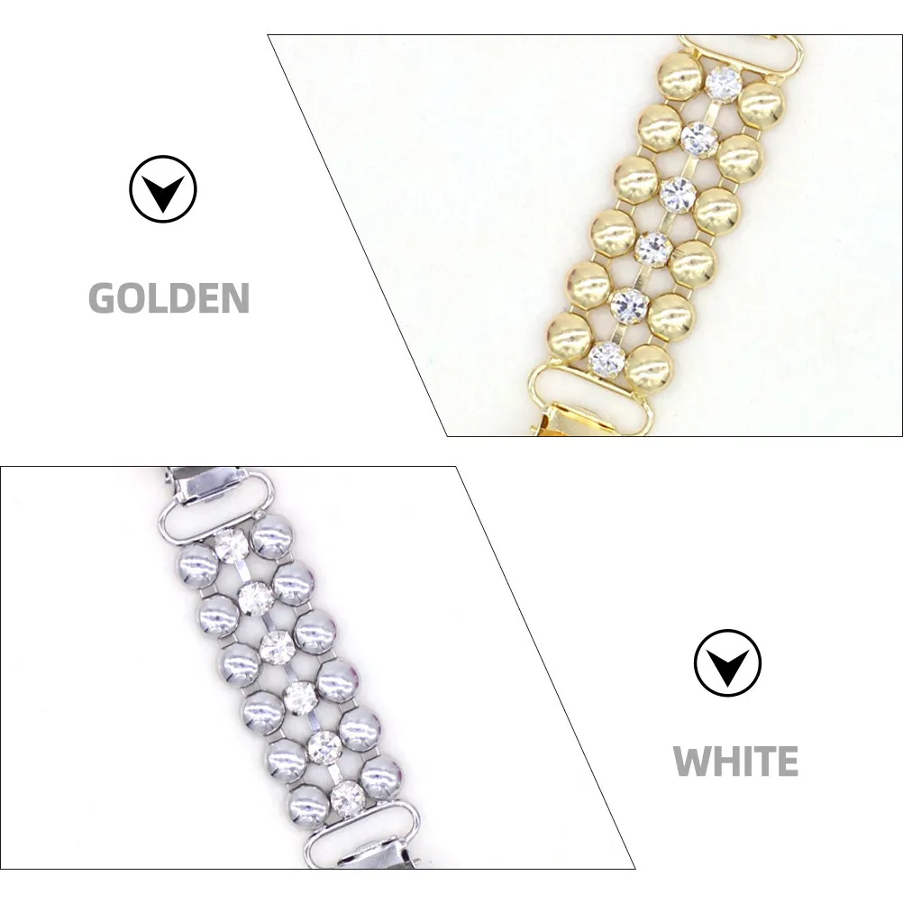 2 pcs Rhinestone Claw Chain Clasps Vintage Neckline Clips For Cardigan Shawl Golden White Alloy Breastpins Clothes Accessories
2 pcs Rhinestone Claw Chain Clasps Vintage Neckline Clips For Cardigan Shawl Golden White Alloy Breastpins Clothes Accessories