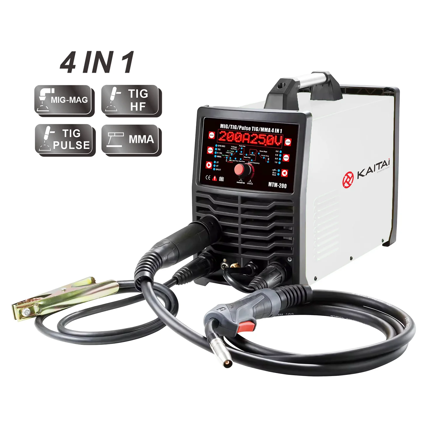Многофункциональный сварочный аппарат MIG/TIG/Pulse TIG/MMA 4 в 1, сварочный аппарат MTM-200 ARC Synergic MIG HF TIG
Многофункциональный сварочный аппарат MIG/TIG/Pulse TIG/MMA 4 в 1, сварочный аппарат MTM-200 ARC Synergic MIG HF TIG