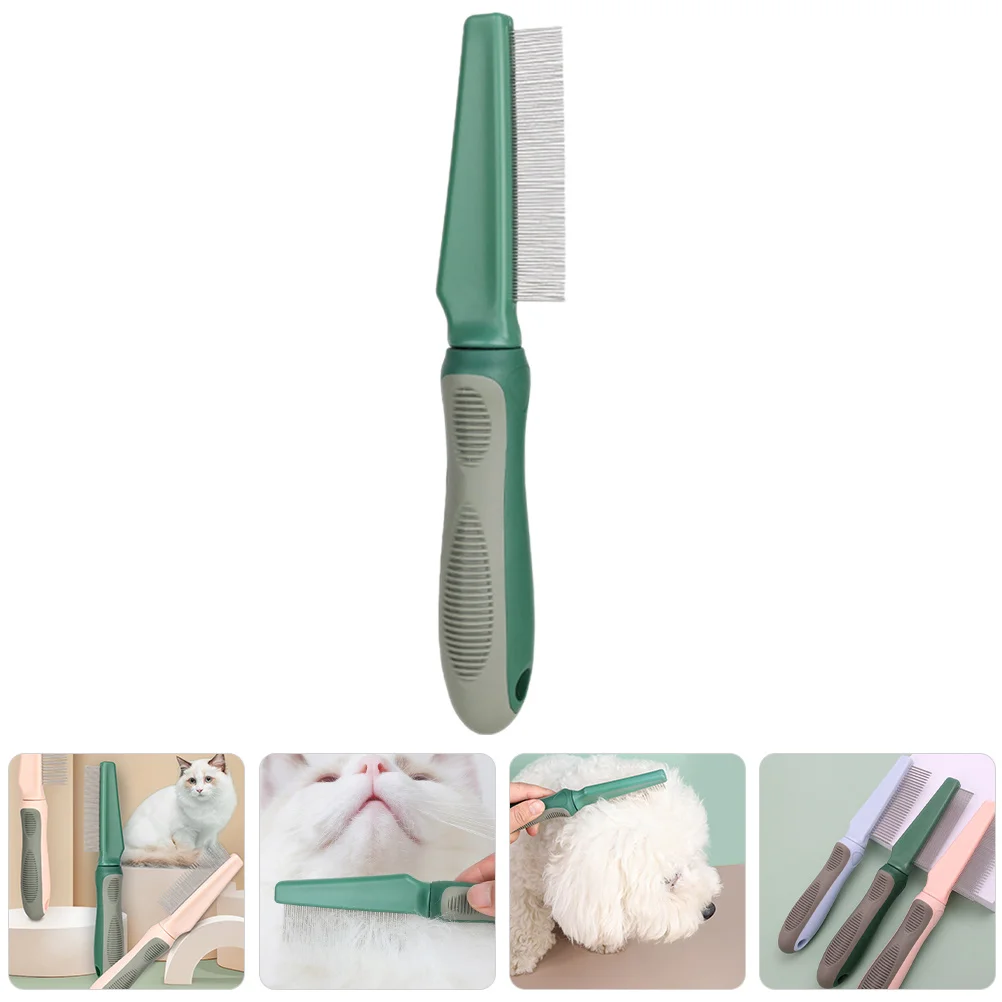 Multi Functional Pet Comb Cat Dog Dematting Comb Dense Metal Fine Teeth Comfortable Handle Portable Grooming 
Multi Functional Pet Comb Cat Dog Dematting Comb Dense Metal Fine Teeth Comfortable Handle Portable Grooming