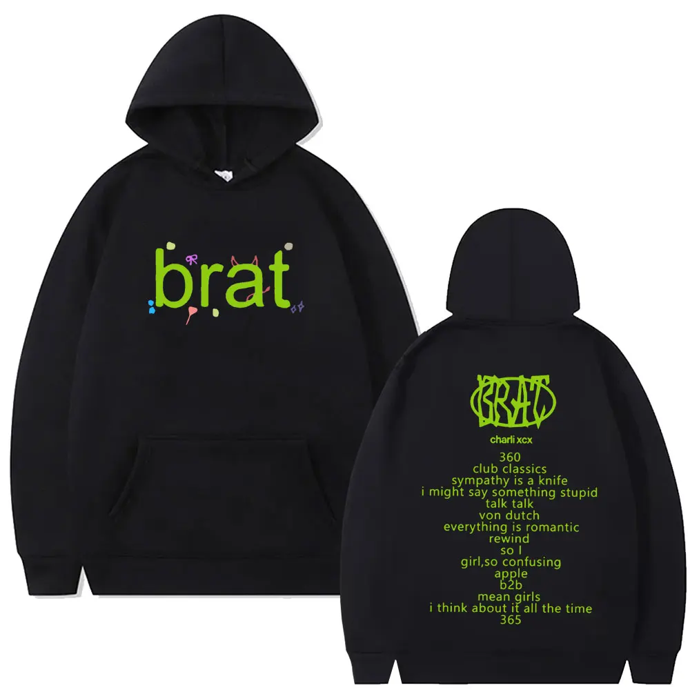 Singer Charli Xcx Brat Album Logo Hoodie Men Women Fashion Trend Harajuku Sweatshirt Fleece Cotton Long Sleeve Oversized Hoodies
Singer Charli Xcx Brat Album Logo Hoodie Men Women Fashion Trend Harajuku Sweatshirt Fleece Cotton Long Sleeve Oversized Hoodies