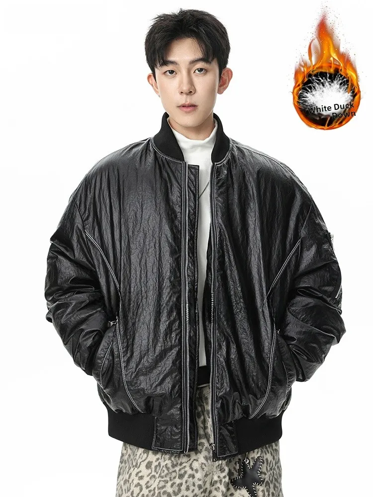 Men's plus Size down Jaet 2025 New Winter Retro Thiened Warm Baseball Collar Coat Faionable Urban Sle Polyester Fiber
Men's plus Size down Jaet 2025 New Winter Retro Thiened Warm Baseball Collar Coat Faionable Urban Sle Polyester Fiber