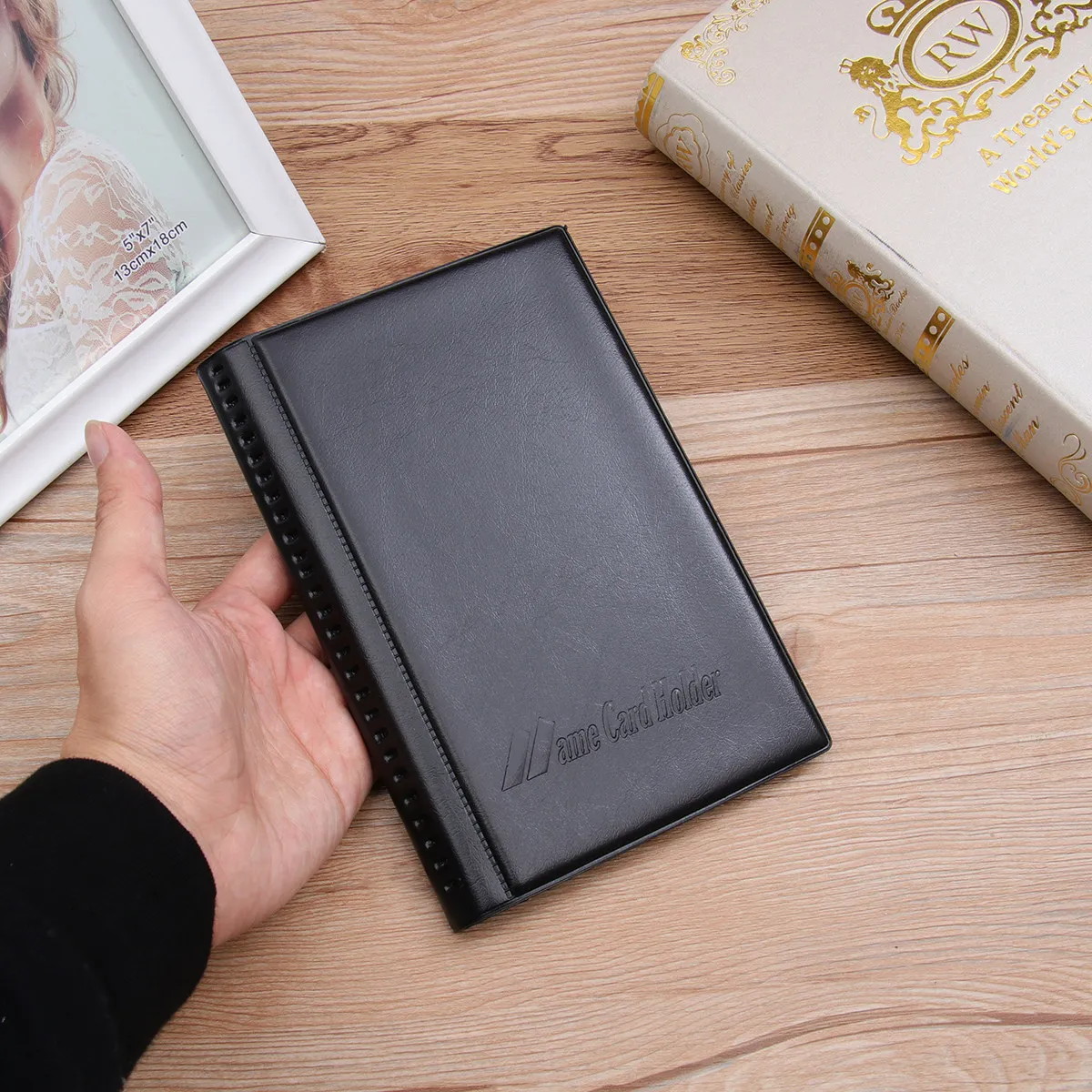240 Slot Business Card Holder Premium Hard Shell Organizer for Name Id Credit Cards Office Home Business Organizer Book
240 Slot Business Card Holder Premium Hard Shell Organizer for Name Id Credit Cards Office Home Business Organizer Book