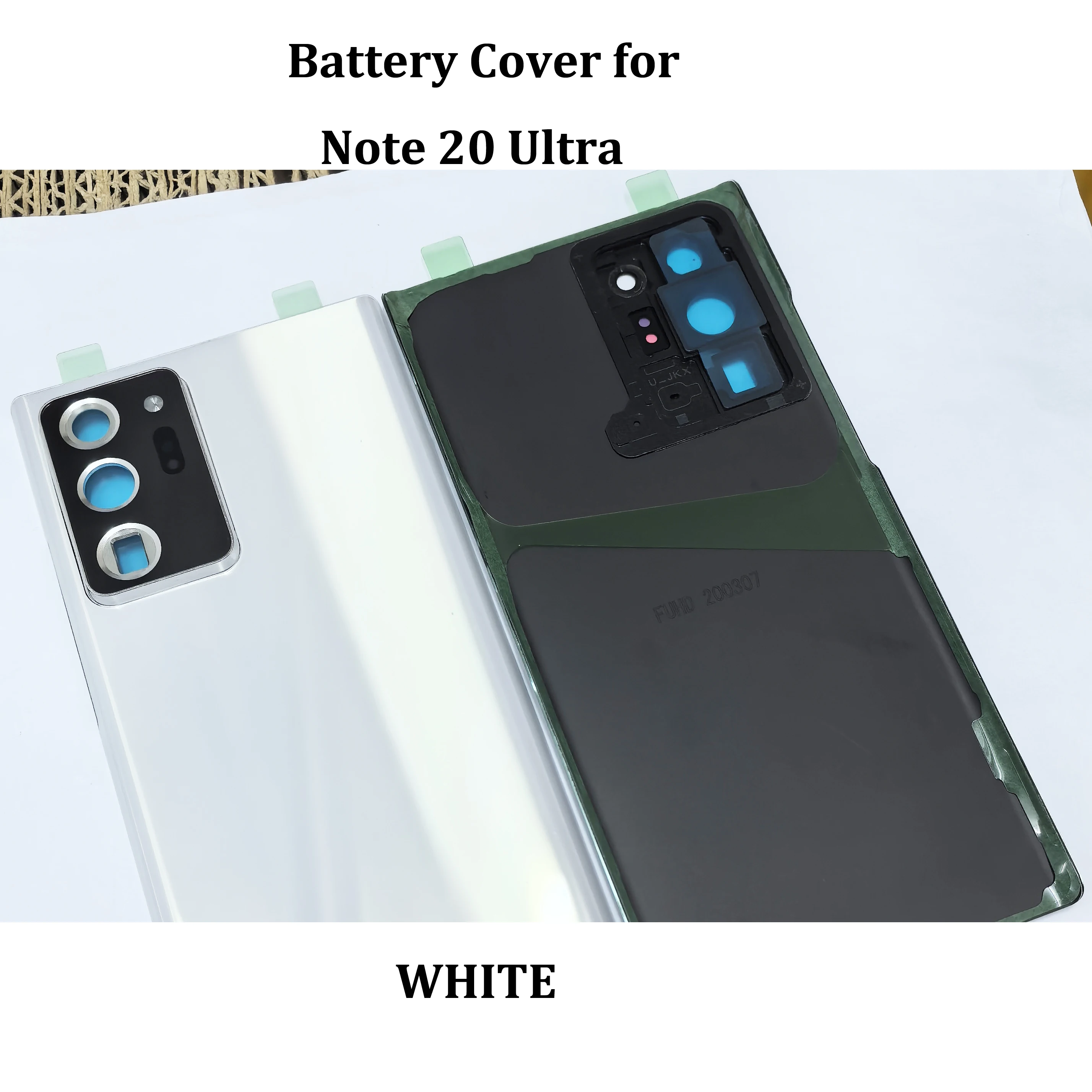 OEM Parts For SM-Note 20 Ultra N986B Back Battery Cover Rear Door Housing Replacement Note20Ultra Battery Cover+Camera Lens
OEM Parts For SM-Note 20 Ultra N986B Back Battery Cover Rear Door Housing Replacement Note20Ultra Battery Cover+Camera Lens