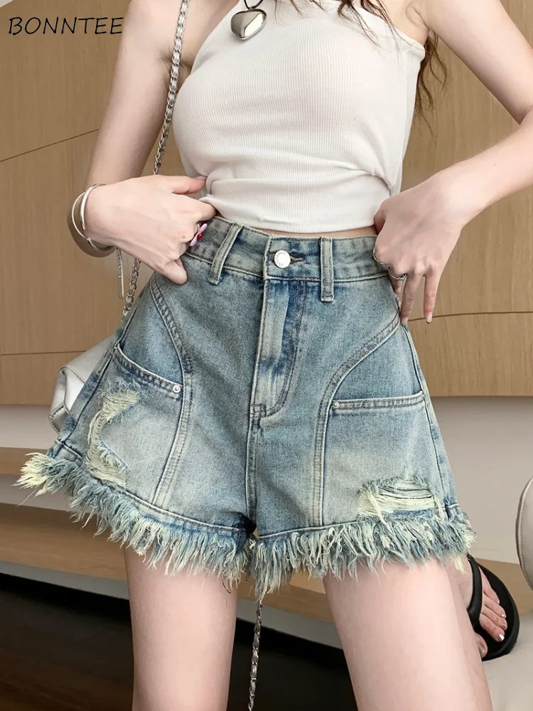 Denim Shorts Women Tassel Creativity Special Leisure Spring All-match Simple Elegant Vintage Korean Style Ladies Stylish Tender
Denim Shorts Women Tassel Creativity Special Leisure Spring All-match Simple Elegant Vintage Korean Style Ladies Stylish Tender