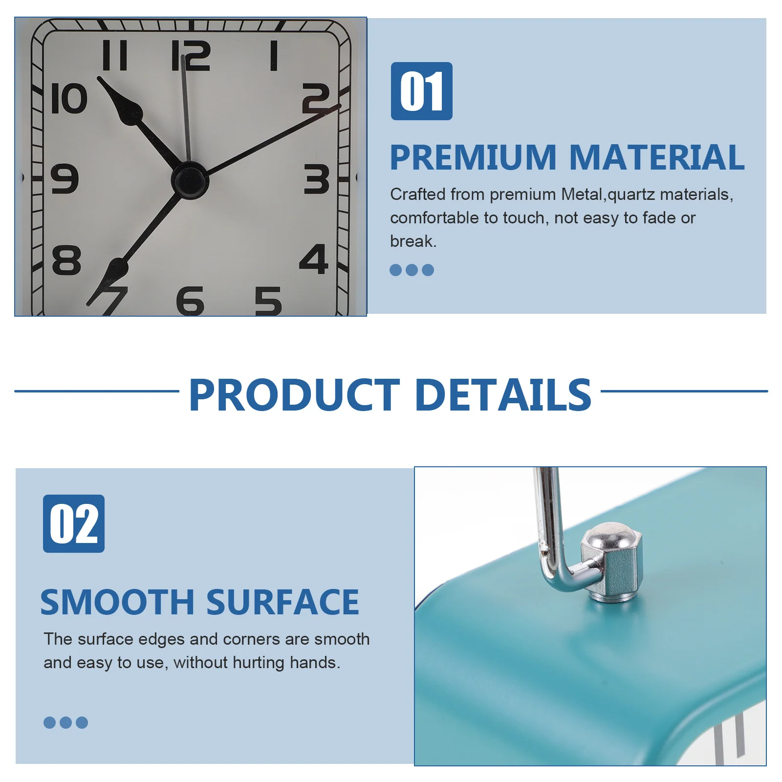 Bedroom Table Clock Silent Mute Alarm Clock for Kids Adults Stylish Decorative Nightstand Ornament Premium Material Longtime Use
Bedroom Table Clock Silent Mute Alarm Clock for Kids Adults Stylish Decorative Nightstand Ornament Premium Material Longtime Use