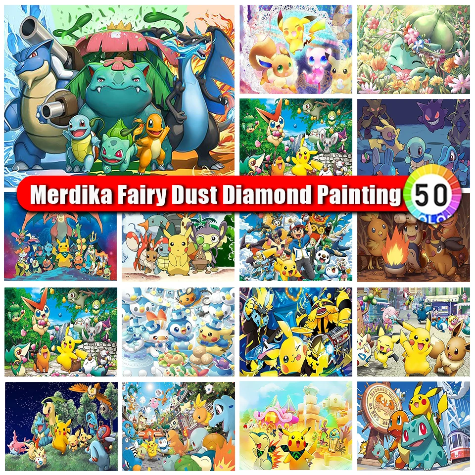 Merdika Zipper Bag Fairy Dust Diamond Painting Pokemon New Collection 2024 Pikachu Diamond Embroidery 5D Cross Stitch Kits Anime
Merdika Zipper Bag Fairy Dust Diamond Painting Pokemon New Collection 2024 Pikachu Diamond Embroidery 5D Cross Stitch Kits Anime