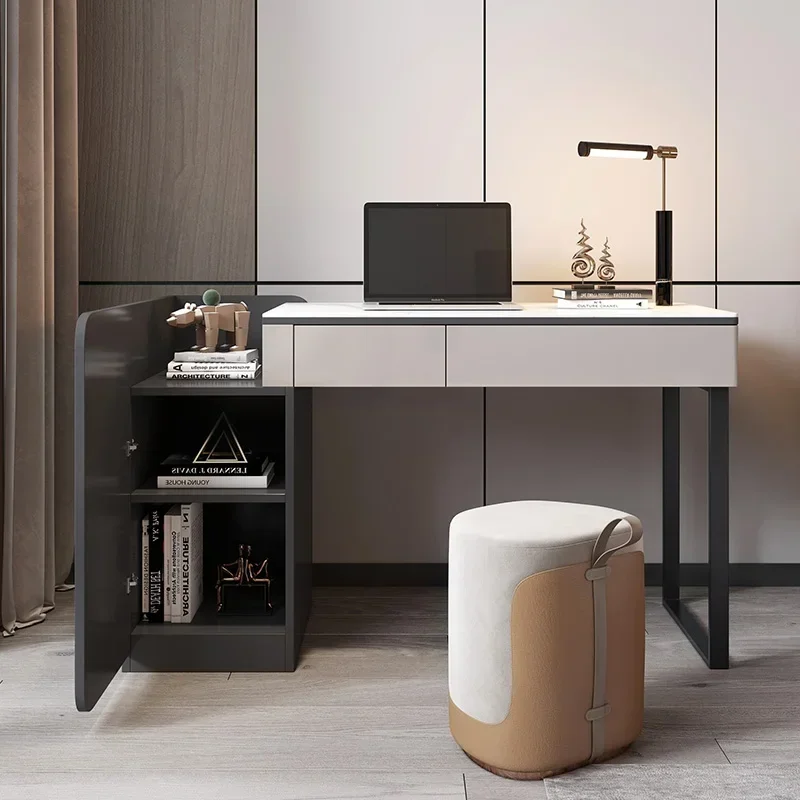 Rockboard desk luxury modern small writing desk bookcase integrated household desk
Rockboard desk luxury modern small writing desk bookcase integrated household desk