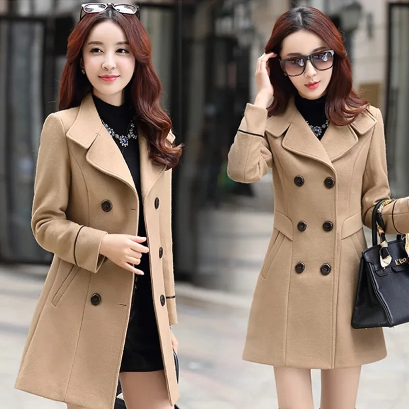 Korea Style Autumn Wool Jacket Women Clothing Long Winter Woolen Coats Elegant Outerwear Lady Female Jacket Plus Size 3XL
Korea Style Autumn Wool Jacket Women Clothing Long Winter Woolen Coats Elegant Outerwear Lady Female Jacket Plus Size 3XL