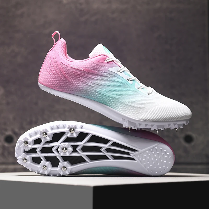 New Men Women Track and Field Shoes Fashion Hot Selling Professional Ultra Soft Soft Long Jump Training Shoes Grip Run Sneakers
New Men Women Track and Field Shoes Fashion Hot Selling Professional Ultra Soft Soft Long Jump Training Shoes Grip Run Sneakers