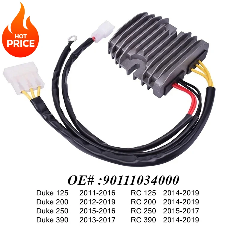 Motorcycle Voltage Regulator Rectifier for KT/M 125 200 250 390 DU/KE for KT/M 125 200 250 390 RC OEM:90111034000 2013 2015 2017
Motorcycle Voltage Regulator Rectifier for KT/M 125 200 250 390 DU/KE for KT/M 125 200 250 390 RC OEM:90111034000 2013 2015 2017