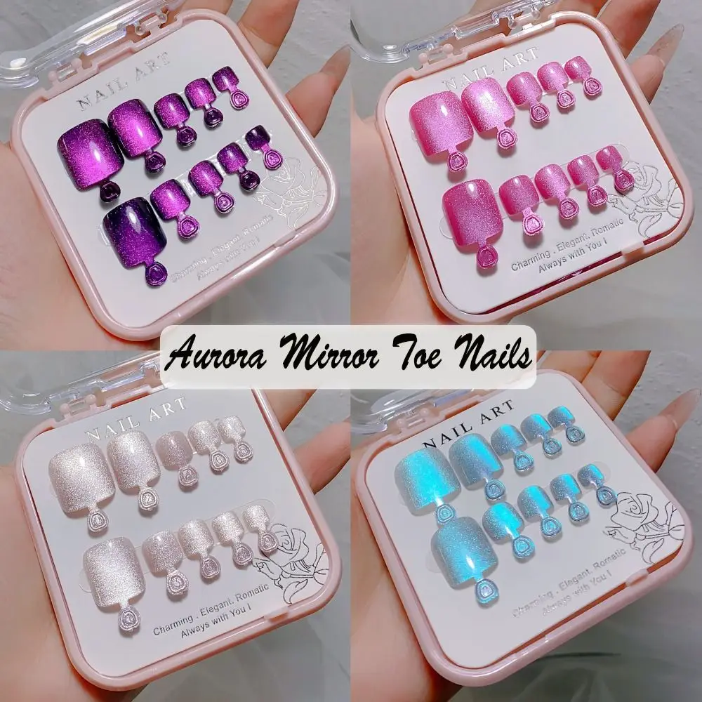Mirror Toe Nails Hot Articficial Aurora False Toenails Detachable Shining Fake Nails For Foot
Mirror Toe Nails Hot Articficial Aurora False Toenails Detachable Shining Fake Nails For Foot