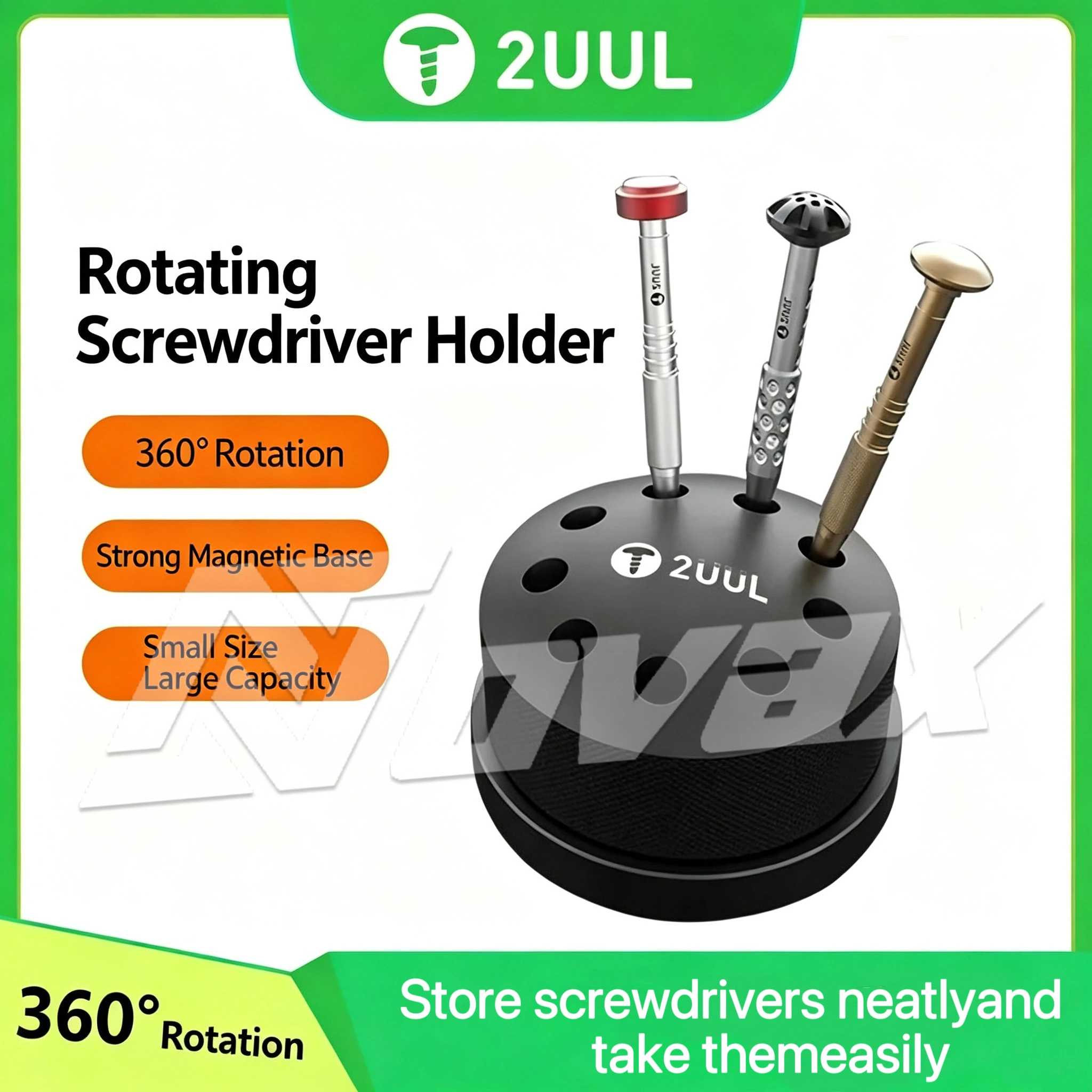 2UUL ST51 magnetic aluminum alloy rotating screwdriver holder for mobile phone maintenance, screwdriver mini storage rack
2UUL ST51 magnetic aluminum alloy rotating screwdriver holder for mobile phone maintenance, screwdriver mini storage rack