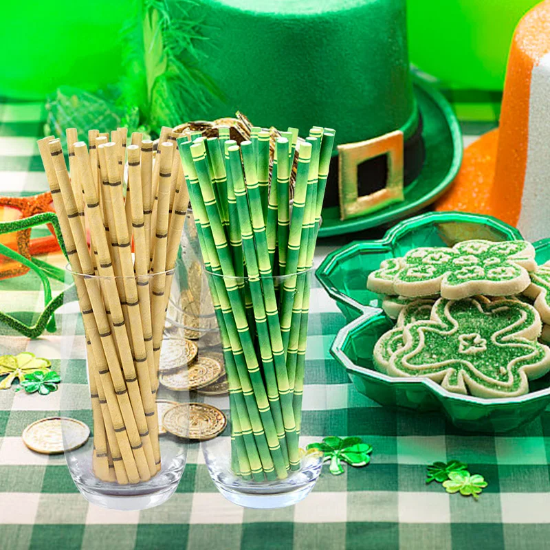 25pc Green Bamboo Pattern Disposable Drinking Straws Party Tableware Supplies Paper Straws Baby Shower Wedding Birthday Supplies
25pc Green Bamboo Pattern Disposable Drinking Straws Party Tableware Supplies Paper Straws Baby Shower Wedding Birthday Supplies