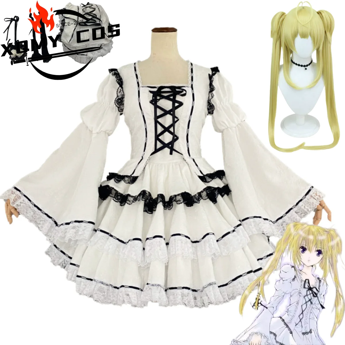 XQAnime Shugo Chara Tsukiyomi Utau Cosplay Costume White Princess Dress Lolita Skirt Wig Woman Sexy Cute Irthday Party Suit
XQAnime Shugo Chara Tsukiyomi Utau Cosplay Costume White Princess Dress Lolita Skirt Wig Woman Sexy Cute Irthday Party Suit