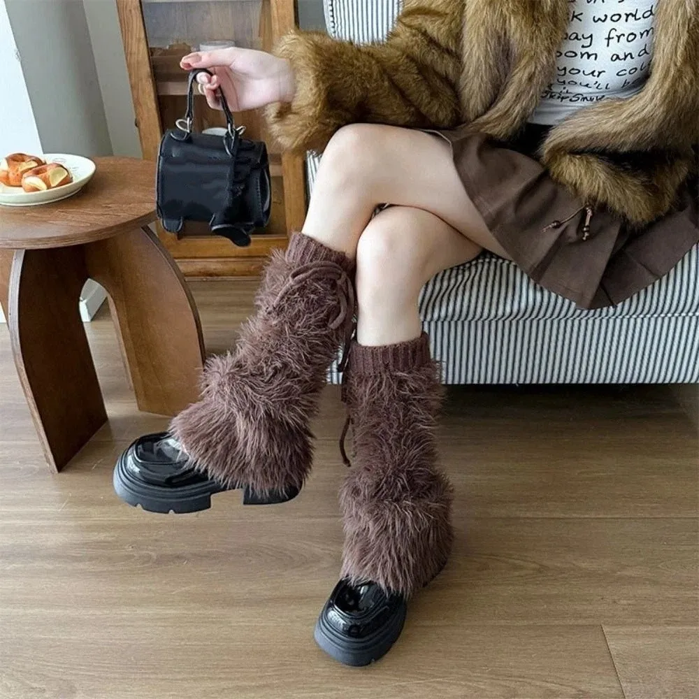 Мягкие вязаные зимние гетры Y2K, чехол для ног, пушистые гетры Harajuku Lolita JK, длинные чулки, аксессуары
Мягкие вязаные зимние гетры Y2K, чехол для ног, пушистые гетры Harajuku Lolita JK, длинные чулки, аксессуары