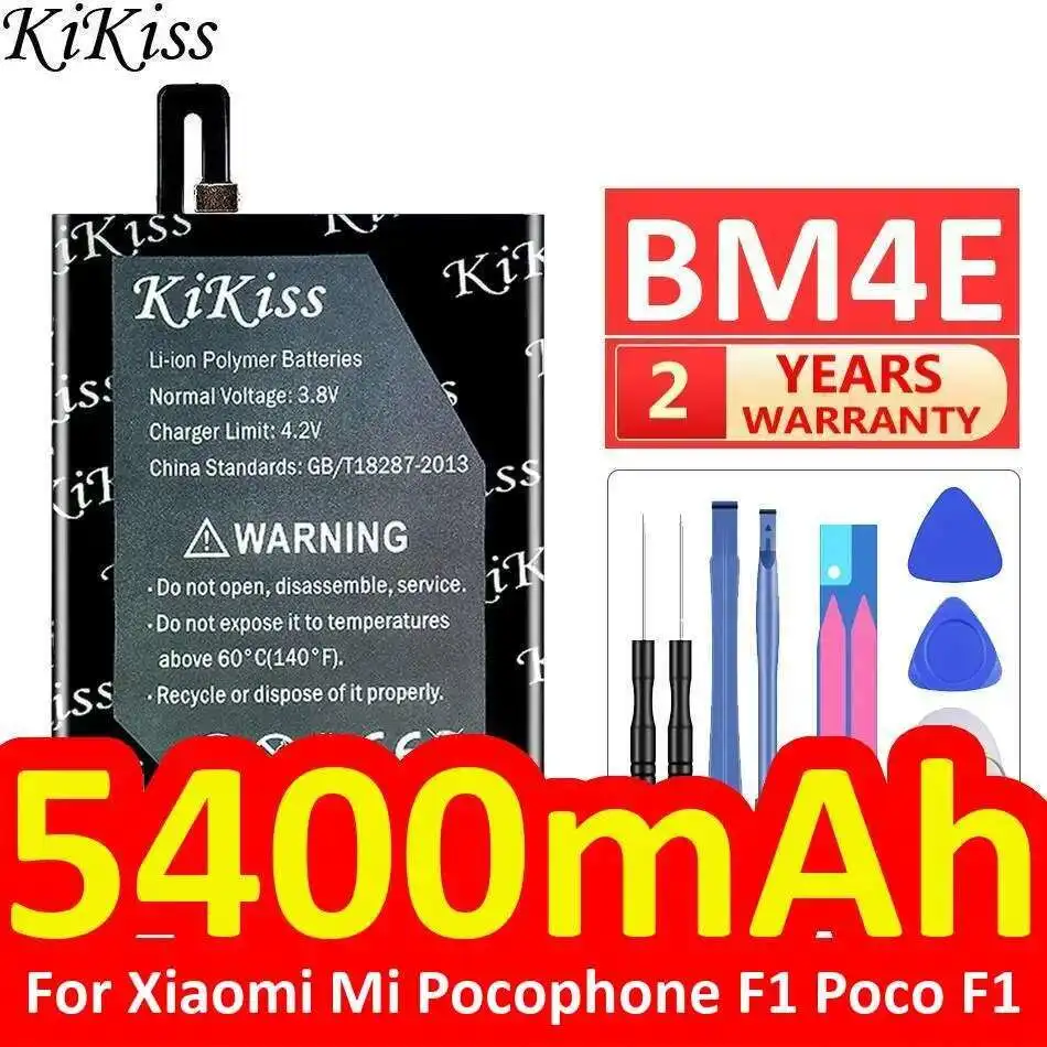 BM4E High Capacity Mobile Phone Battery 5400Mah For Xiaomi MI Pocophone F1 Poco Durable
BM4E High Capacity Mobile Phone Battery 5400Mah For Xiaomi MI Pocophone F1 Poco Durable