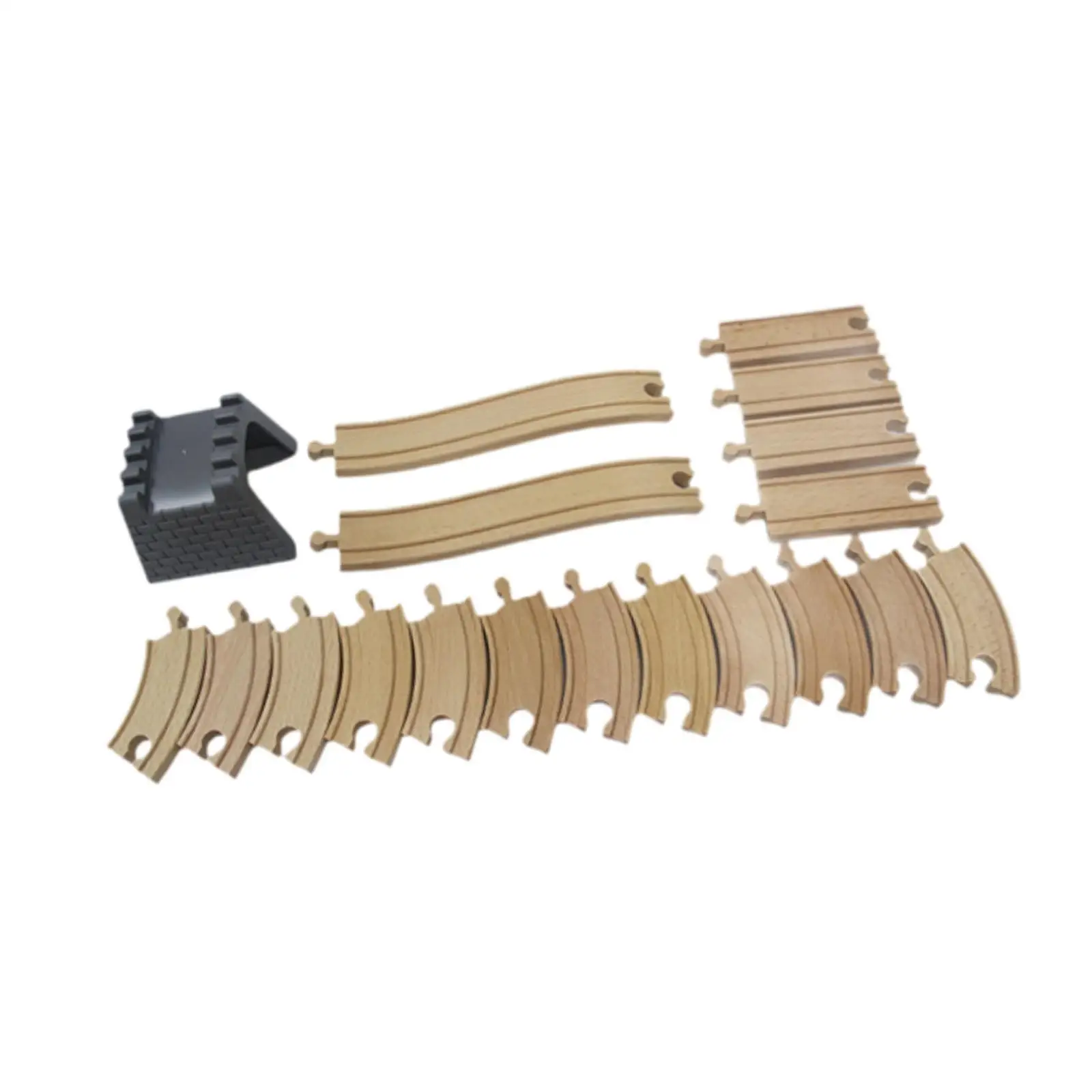 Wood Train Track Set Tracks Toy Developing Educational Toy Fine Motor Skills Track Expansion Railway Accessories for 2-4 Years
Wood Train Track Set Tracks Toy Developing Educational Toy Fine Motor Skills Track Expansion Railway Accessories for 2-4 Years