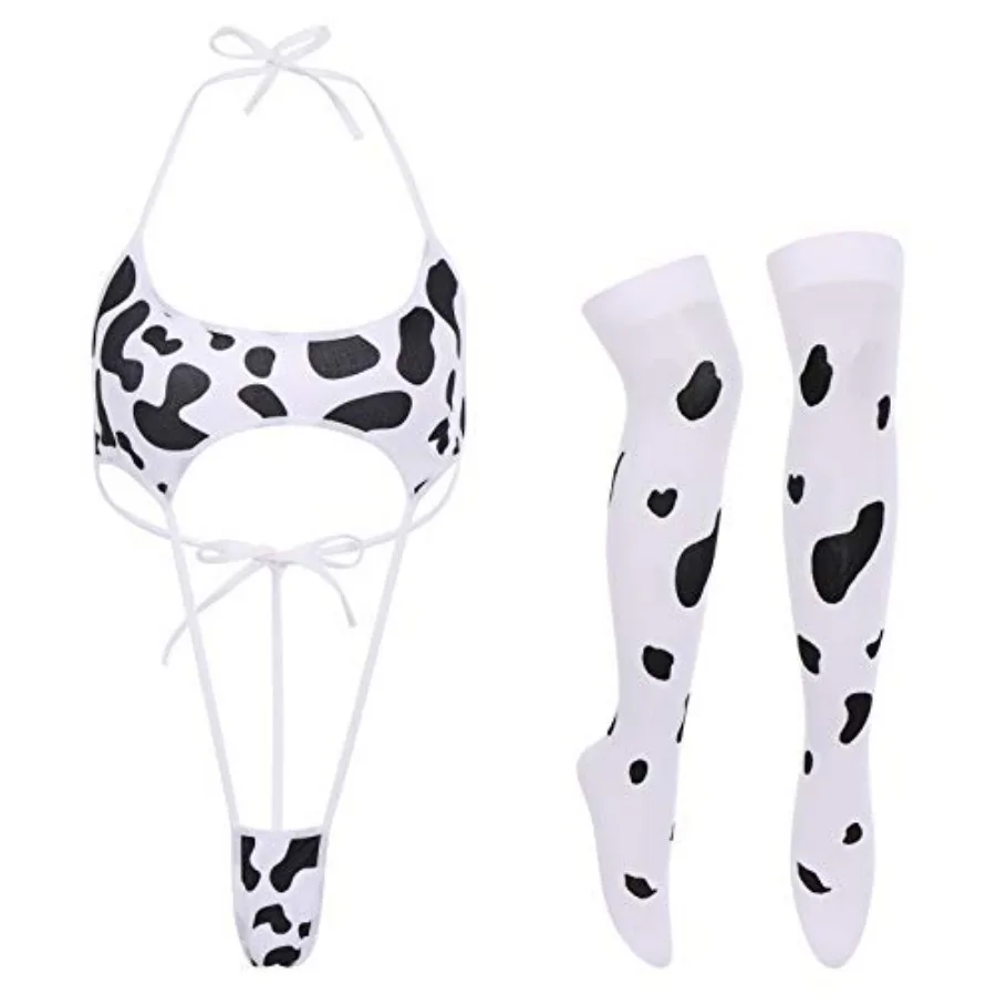 FYMNSI Women Sexy Lingerie Anime Cosplay Costume Mini Bra with Bell Choker Stockings Outfit
FYMNSI Women Sexy Lingerie Anime Cosplay Costume Mini Bra with Bell Choker Stockings Outfit