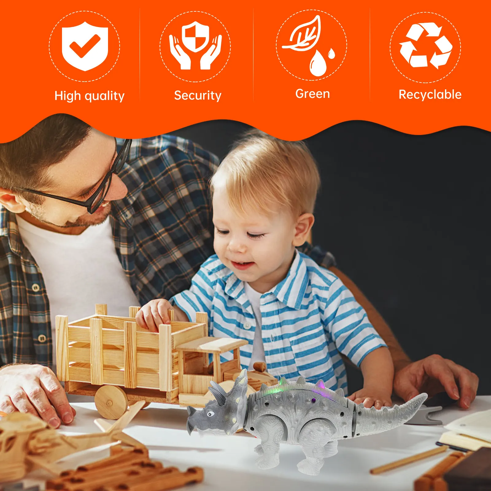 1Pcs Electric Luminous Voiced Dinosaur Children Plaything Cognitive Learning Early Education Flexible Coordination Gift
1Pcs Electric Luminous Voiced Dinosaur Children Plaything Cognitive Learning Early Education Flexible Coordination Gift