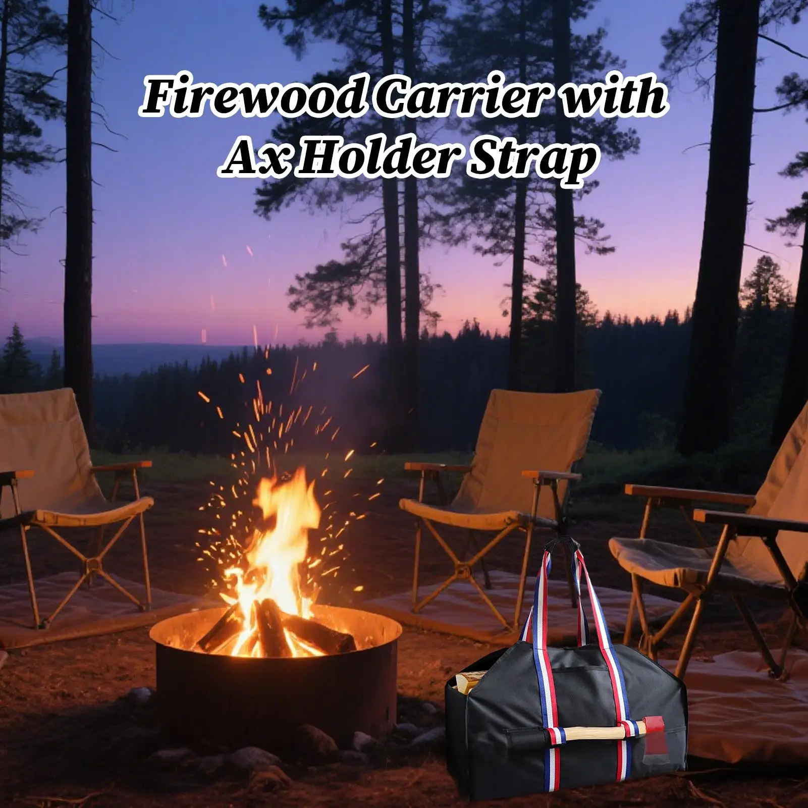 Log Carrier Waterproof Log Bag With Axe Strap And Handles 600D Oxford Fabric Tote For Fireplace Outdoor Patio Grill Garden
Log Carrier Waterproof Log Bag With Axe Strap And Handles 600D Oxford Fabric Tote For Fireplace Outdoor Patio Grill Garden