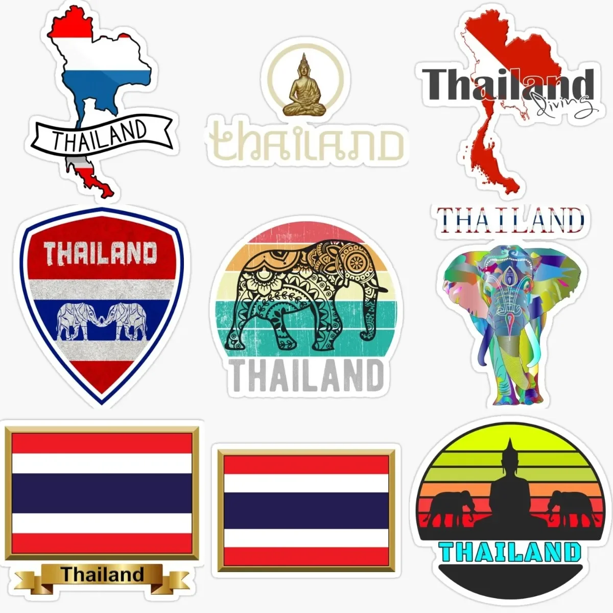 T Thailand Flag Elephant Emblem Creative Accessories Sticker for Decorate Wall Room Car Van Off-road Helmet Camper Bumper Decal
T Thailand Flag Elephant Emblem Creative Accessories Sticker for Decorate Wall Room Car Van Off-road Helmet Camper Bumper Decal