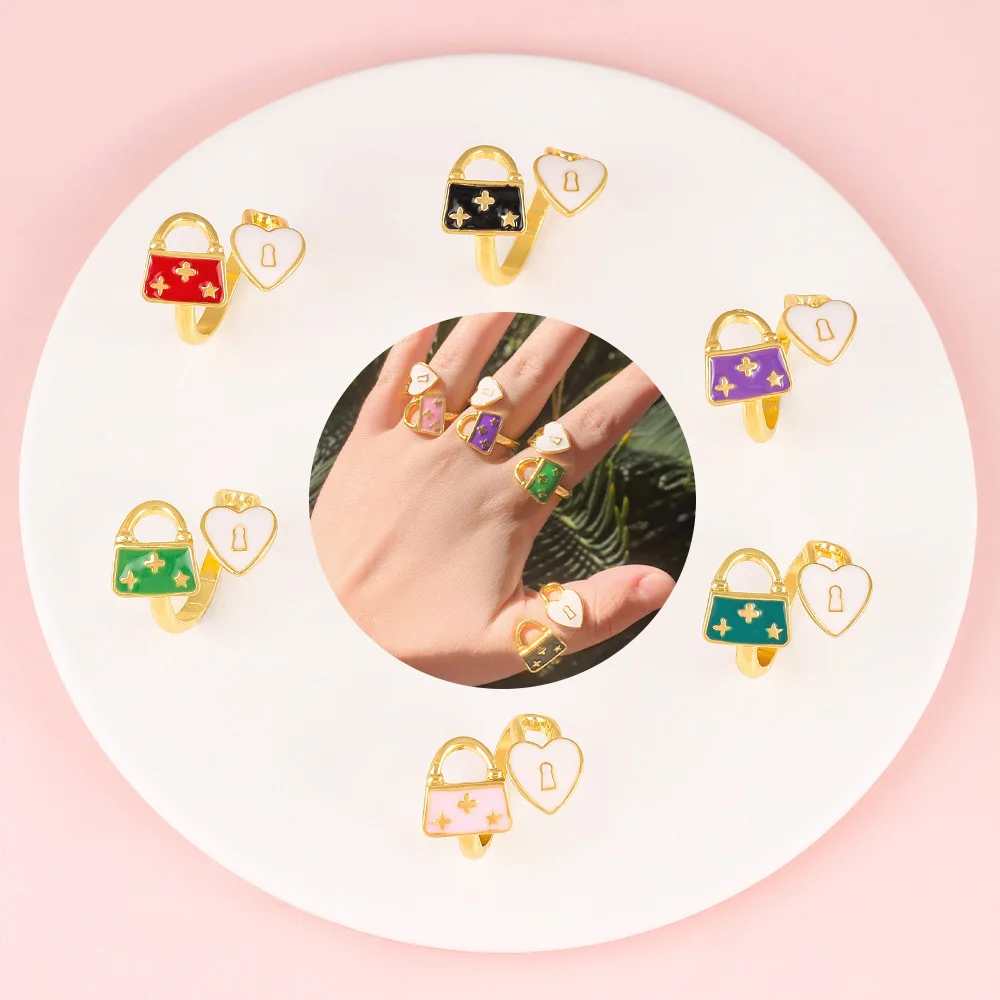 Oil-dripping ring, children's cartoon ring, bag ring, unique and niche design, ins style simple ring
Oil-dripping ring, children's cartoon ring, bag ring, unique and niche design, ins style simple ring