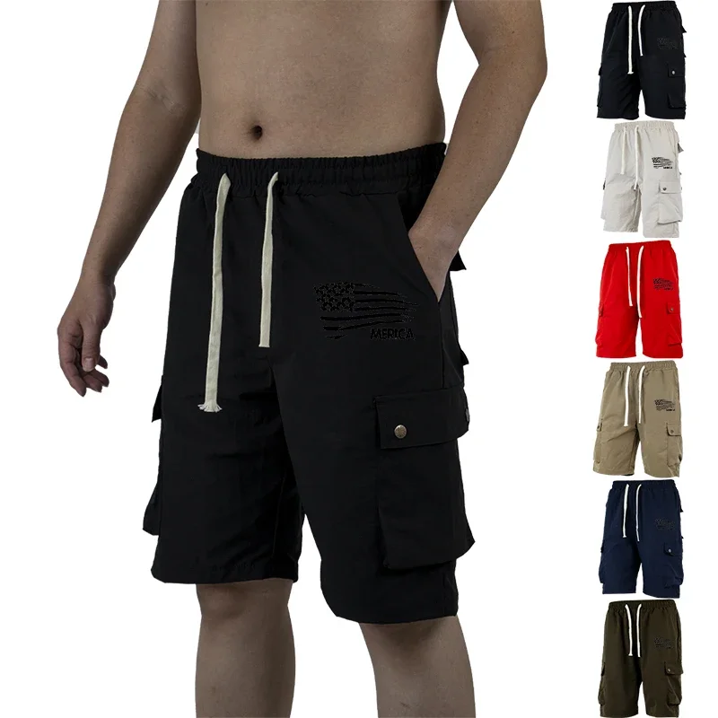 Loose Fit Men's Cargo Shorts Summer Casual Solid Pockets Drawstring Outdoor Beach Street Style Tactical Short Pants Pro
Loose Fit Men's Cargo Shorts Summer Casual Solid Pockets Drawstring Outdoor Beach Street Style Tactical Short Pants Pro