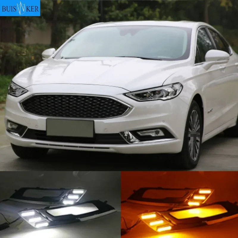 1set for Ford Fusion Mondeo 2017 2018 LED DRL Fog lamp Daytime Running Light Daylight Waterproof Styling light
1set for Ford Fusion Mondeo 2017 2018 LED DRL Fog lamp Daytime Running Light Daylight Waterproof Styling light