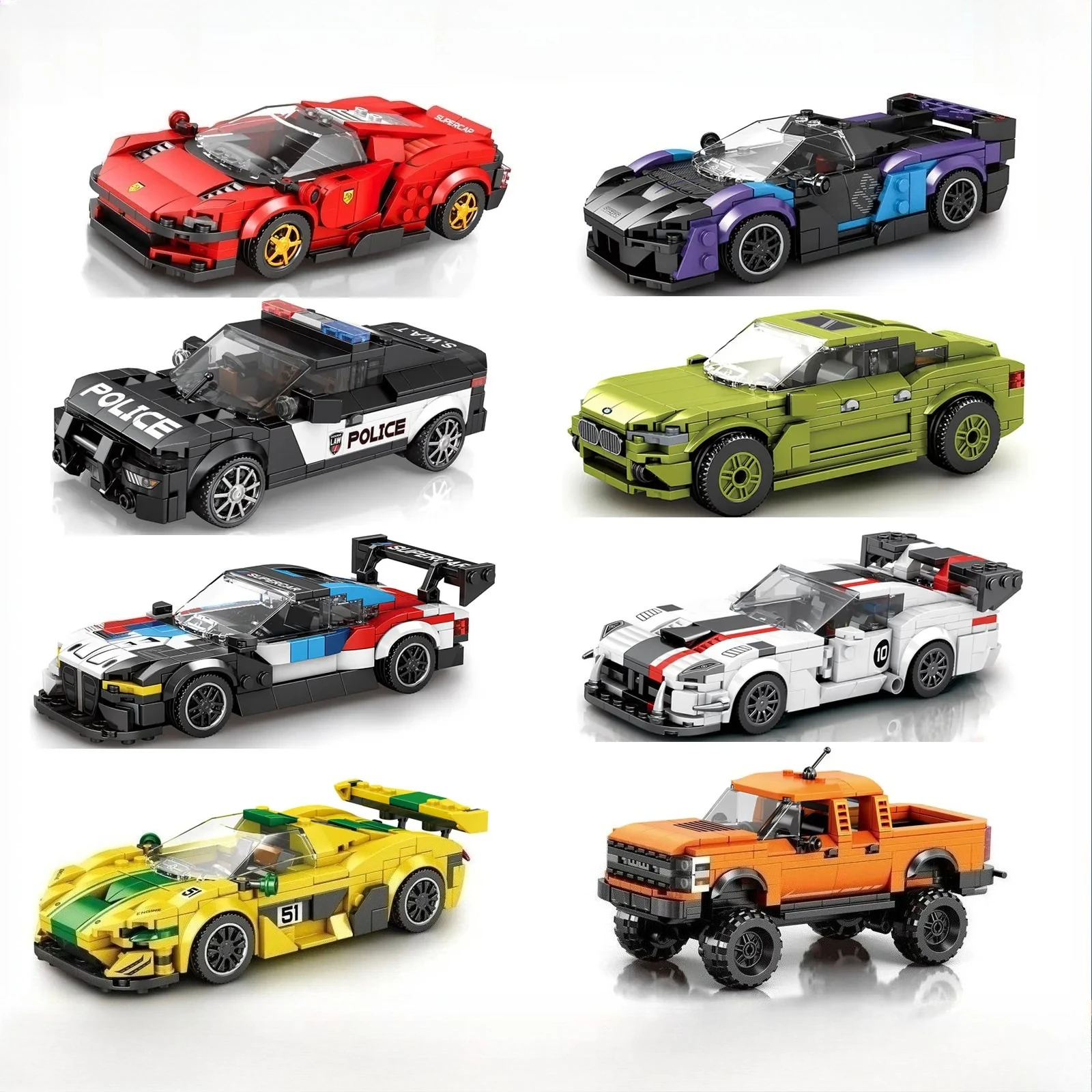 MOC Sport Car Model Building Block Sports Racing Car Assembly Bricks Set Gift Toy for Boys Girls Creative Home Decorative Items
MOC Sport Car Model Building Block Sports Racing Car Assembly Bricks Set Gift Toy for Boys Girls Creative Home Decorative Items