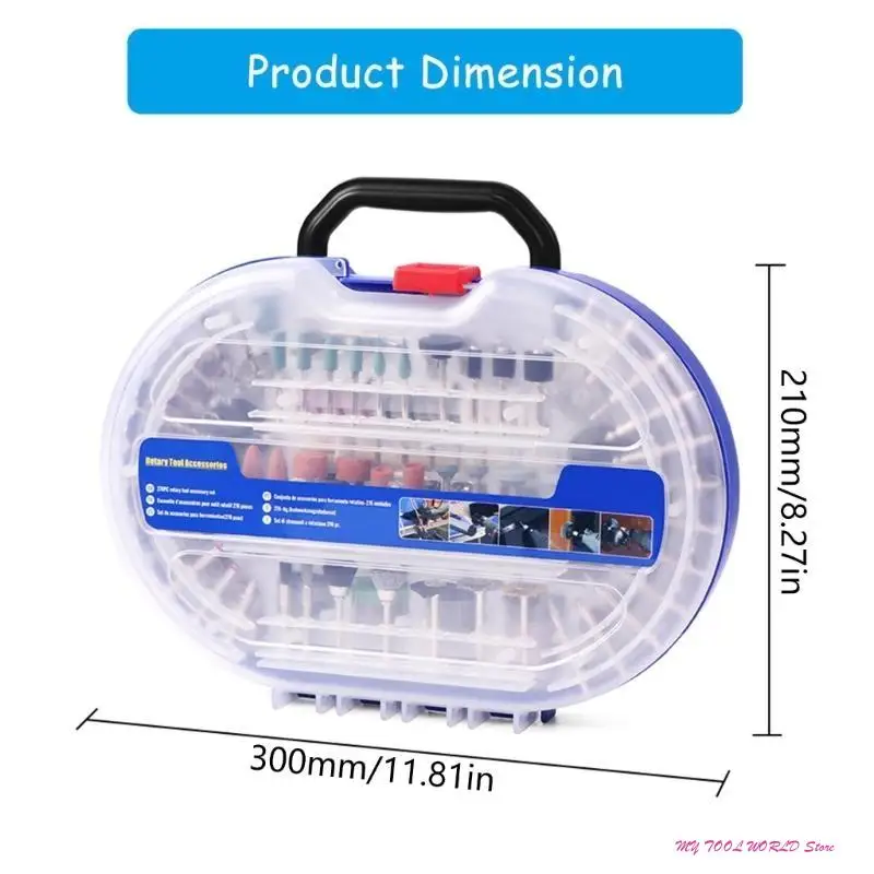 276 Piece Electric Grinder Accessories Set for Diverse Crafting Polishing Tool A2BB
276 Piece Electric Grinder Accessories Set for Diverse Crafting Polishing Tool A2BB