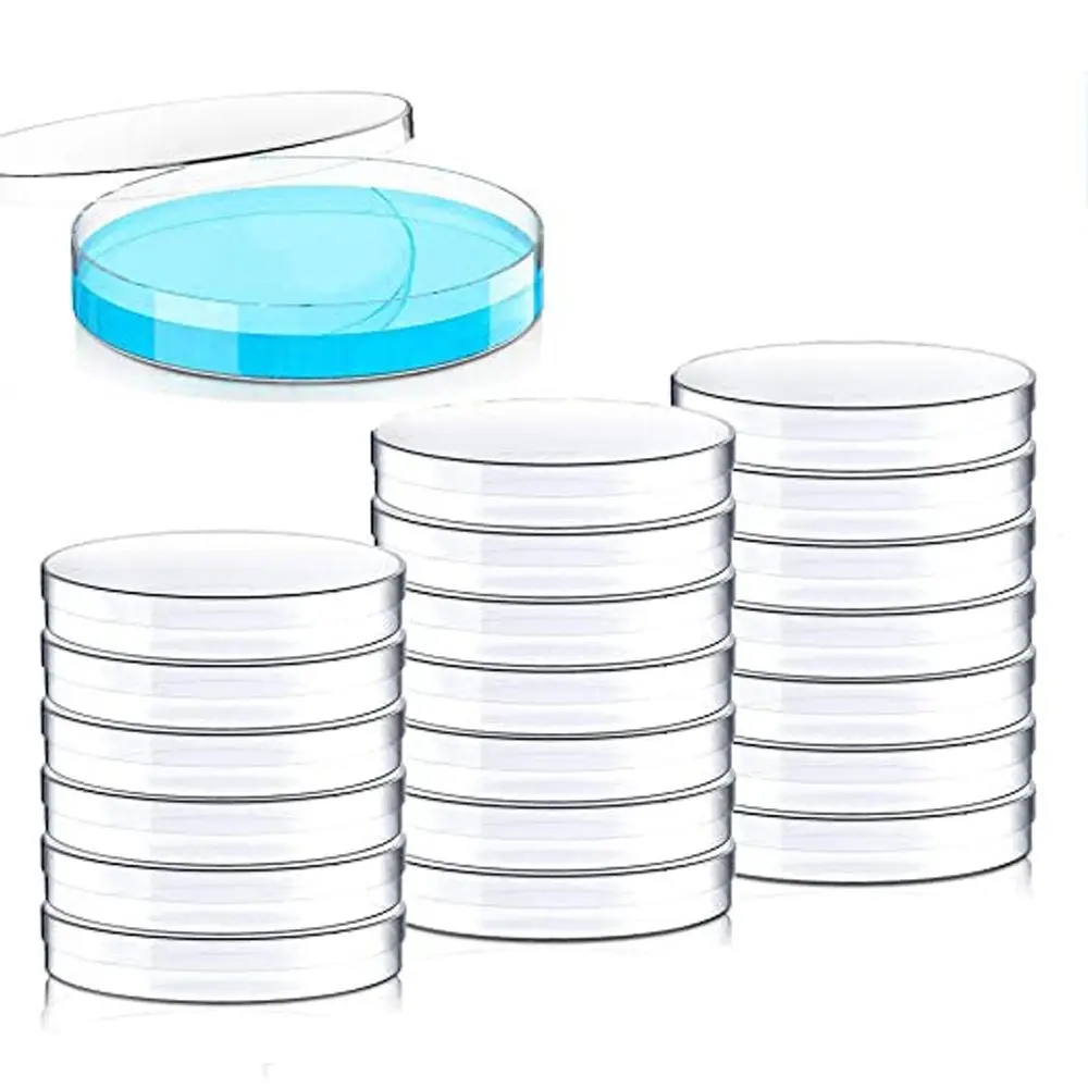 Lab Supplies with Lids 90x15mm Transparent Plastic Sterile Petri Dishes Bacteria Culture Dish Clear Petri Dish Petri Dishes
Lab Supplies with Lids 90x15mm Transparent Plastic Sterile Petri Dishes Bacteria Culture Dish Clear Petri Dish Petri Dishes