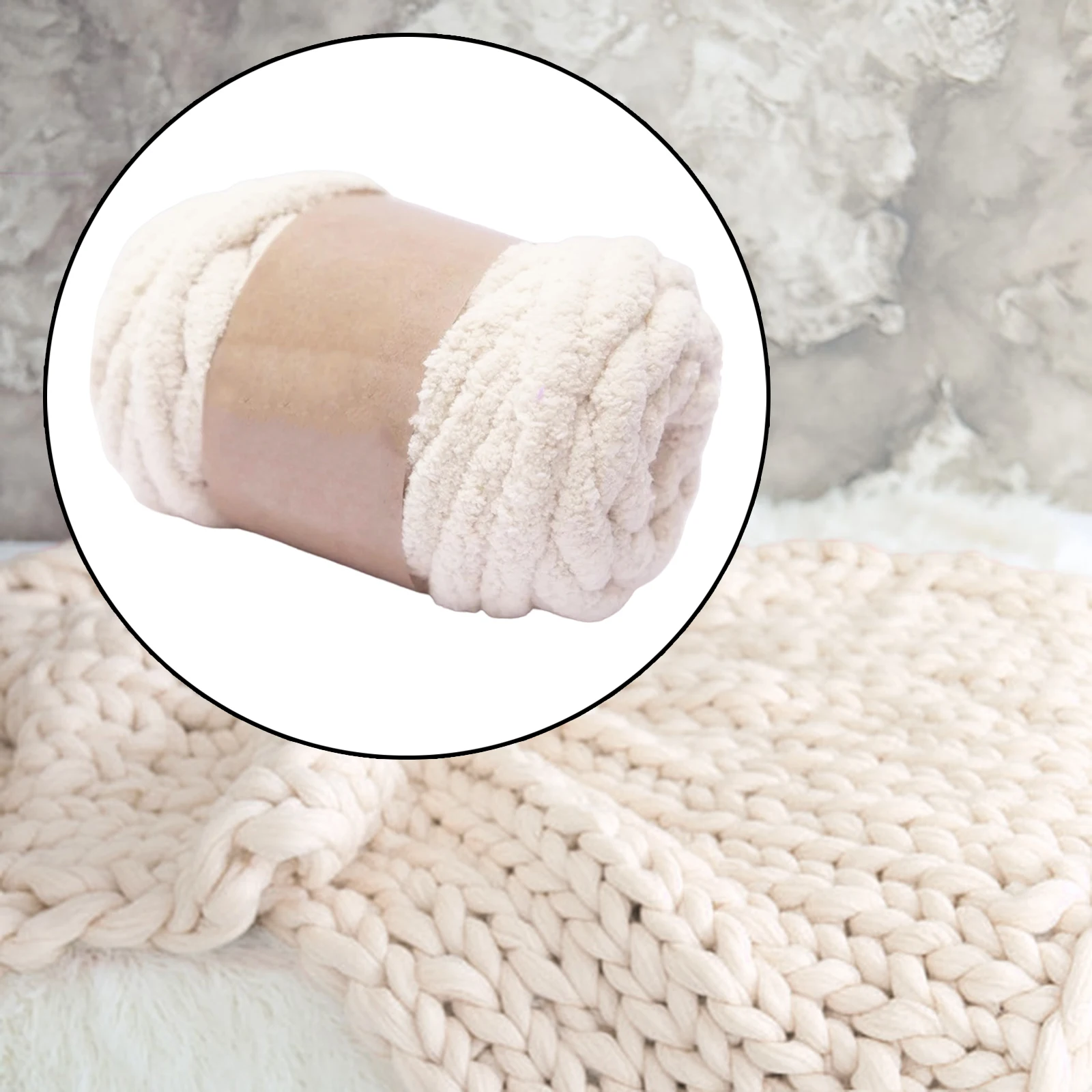 Thick Chunky Yarn Hand Knitting DIY Weight Yarn for Throw Rug Making Weaving Beige, 250g Fantasy Color Coarse Bar polyester Made
Thick Chunky Yarn Hand Knitting DIY Weight Yarn for Throw Rug Making Weaving Beige, 250g Fantasy Color Coarse Bar polyester Made