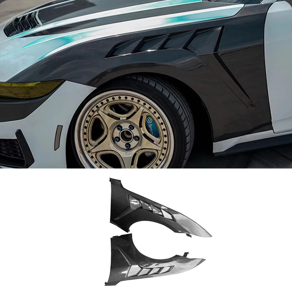 For Ford Mustang 2024 2025 Real Dry Carbon fiber Front Side Fins Air Vent Trims Fender Canards Splitters Body Kits Accessories
For Ford Mustang 2024 2025 Real Dry Carbon fiber Front Side Fins Air Vent Trims Fender Canards Splitters Body Kits Accessories
