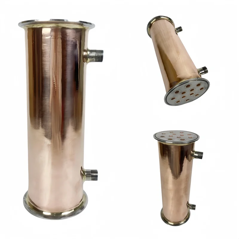 4" FerruleOD119mm Copper Dephlegmator/Condenser With 1/2" Male Thread For Home Brewing Distillation,12Pipes Inside ID8mm,H-300mm
4" FerruleOD119mm Copper Dephlegmator/Condenser With 1/2" Male Thread For Home Brewing Distillation,12Pipes Inside ID8mm,H-300mm