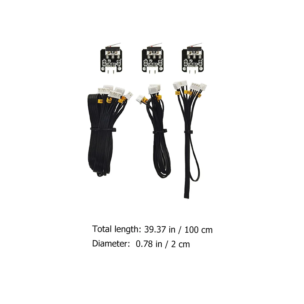 Limit Switch for 3D Printer XY Z Cable Accessories 3D Printer Accessories Replacement Easy Plug Play Small Size Plastic
Limit Switch for 3D Printer XY Z Cable Accessories 3D Printer Accessories Replacement Easy Plug Play Small Size Plastic