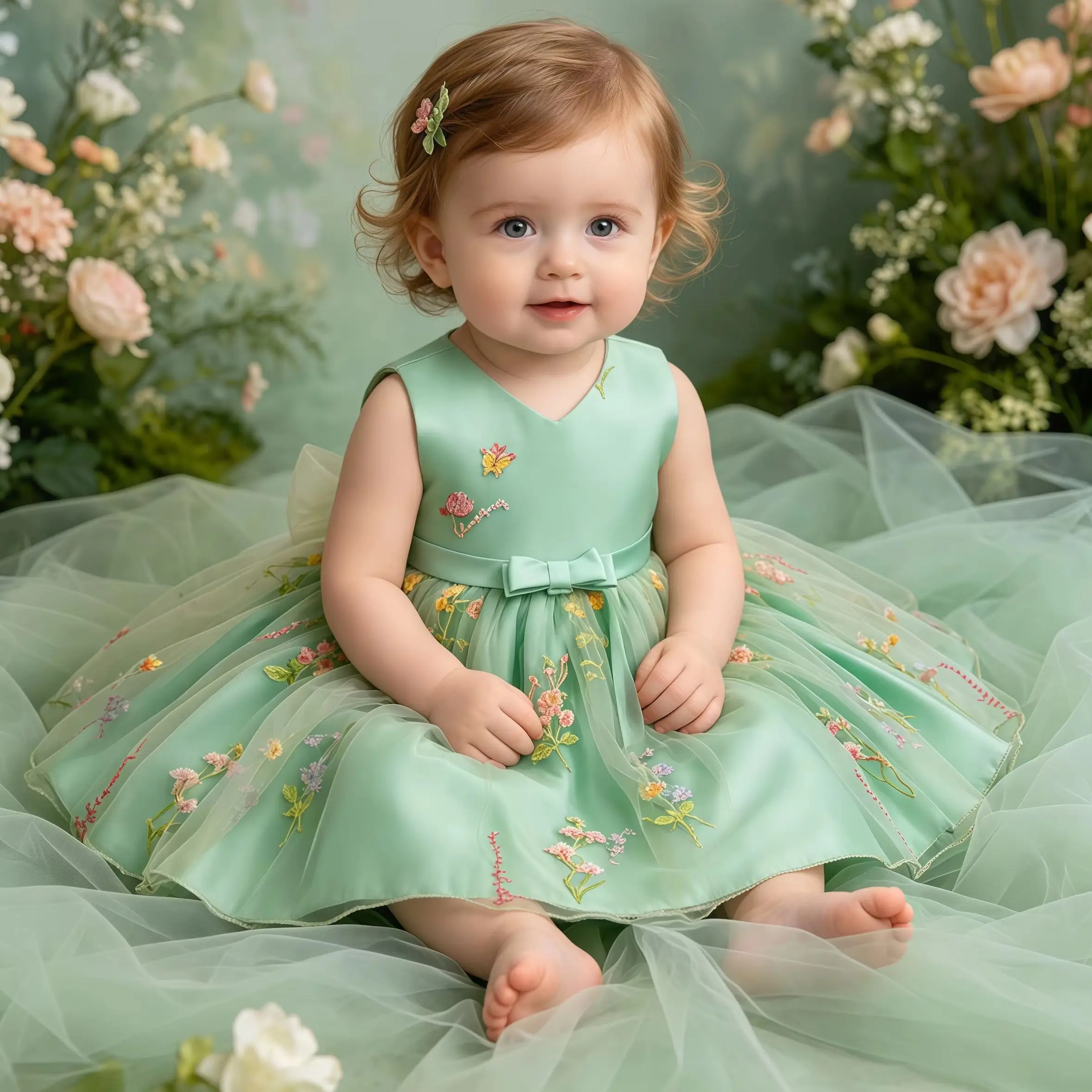 Baby Girls Christening Dress Outfit Wedding Flower Girls Puff Tulle Skirt For Toddler Birthday Baptism Party Photo Shoot Gown
Baby Girls Christening Dress Outfit Wedding Flower Girls Puff Tulle Skirt For Toddler Birthday Baptism Party Photo Shoot Gown