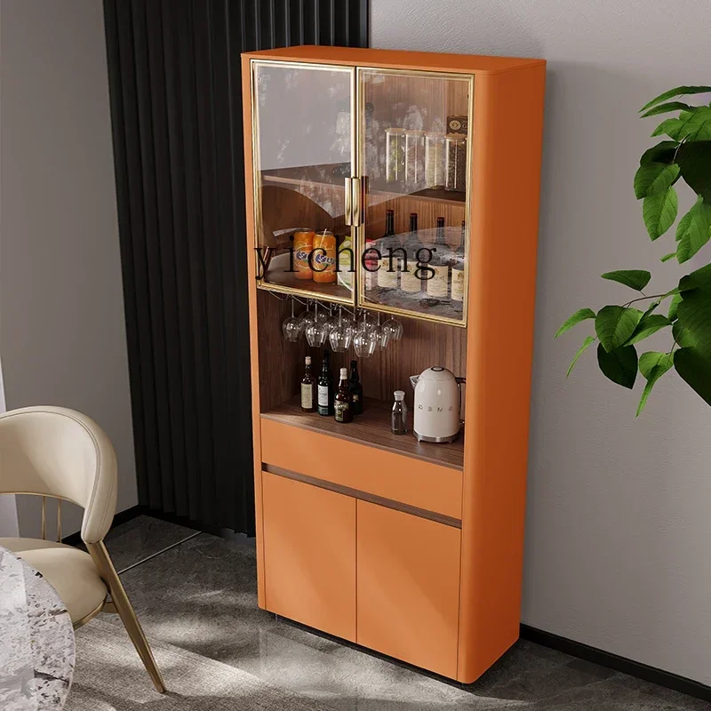 XL light luxury wine cabinet against the wall living room small apartment household high display cabinet glass door
XL light luxury wine cabinet against the wall living room small apartment household high display cabinet glass door